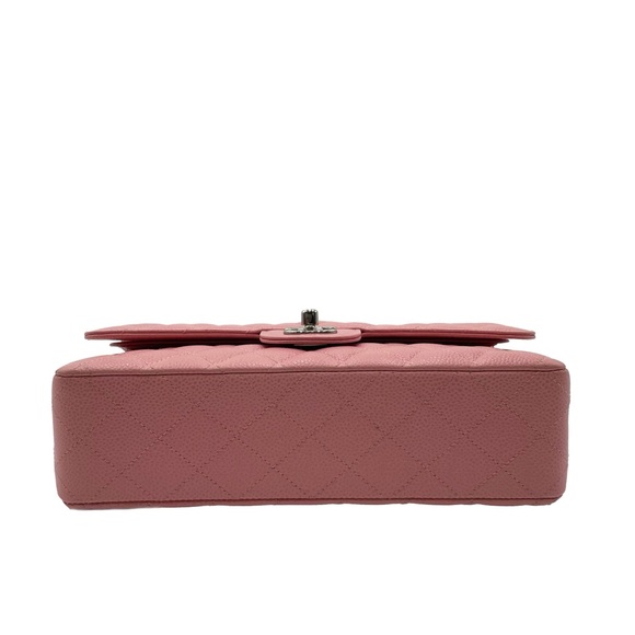 ✨$7800✨ Chanel Pink Caviar Double Flap Shoulder Bag - Picture 8 of 11
